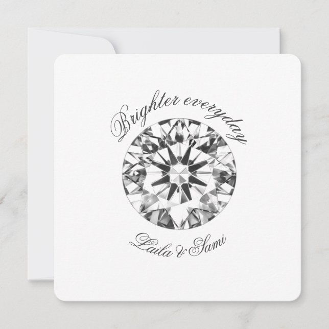 Diamond Classic Round Brighter together 2026 -  Inbjudningar (Framsida)