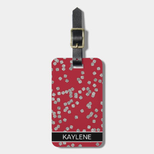 Diamond Confetti Personlig Luggage Tag Bagagebricka