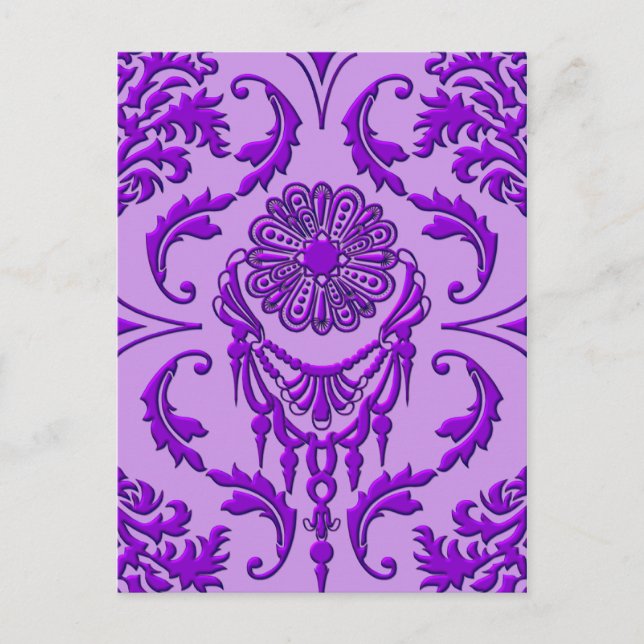 Diamond Damask, drottningens judar i Lila Vykort (Framsida)