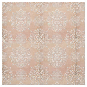 Diamond Damask Snöre Peach Fabric Material Tyg