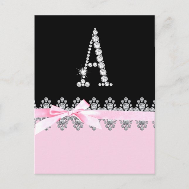 Diamond Delilah Initial:A Vykort (Framsida)