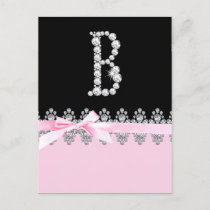 Diamond Delilah Initial: B Vykort