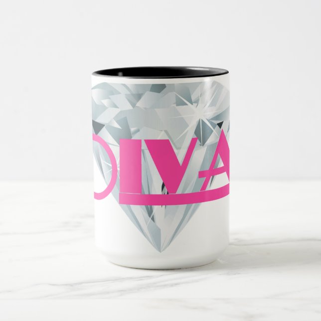 Diamond Diva Rosa Mugg (Center)