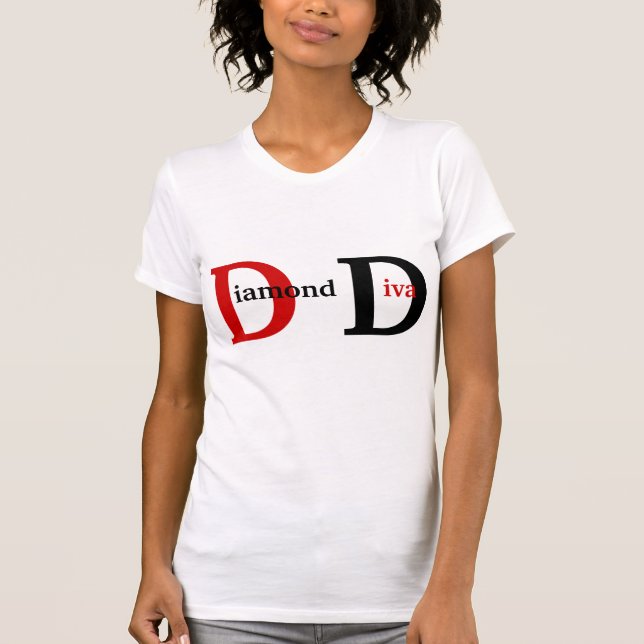 Diamond Diva T-shirts (Framsida)