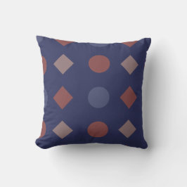 Diamond-Dot Geometric Mönster - flottan, Brick Kudde