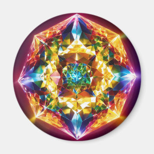 Diamond Elegance: Artistic Buttons for Creation Magnet