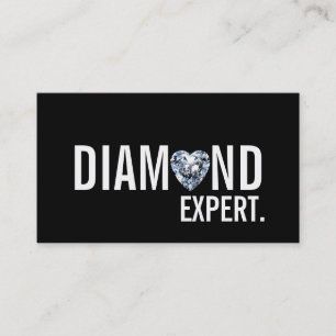 Diamond Expert Jewelry Guld Silver Visitkort