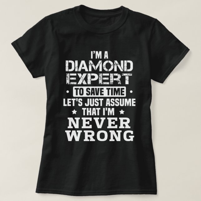 Diamond Expert T Shirt (Design framsida)