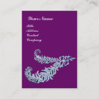 DIAMOND FEATHERS MONOGRAM,lila,svart,vitt