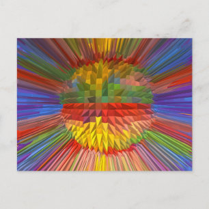 Diamond Flower Digital Graphic ART-presentationer Vykort