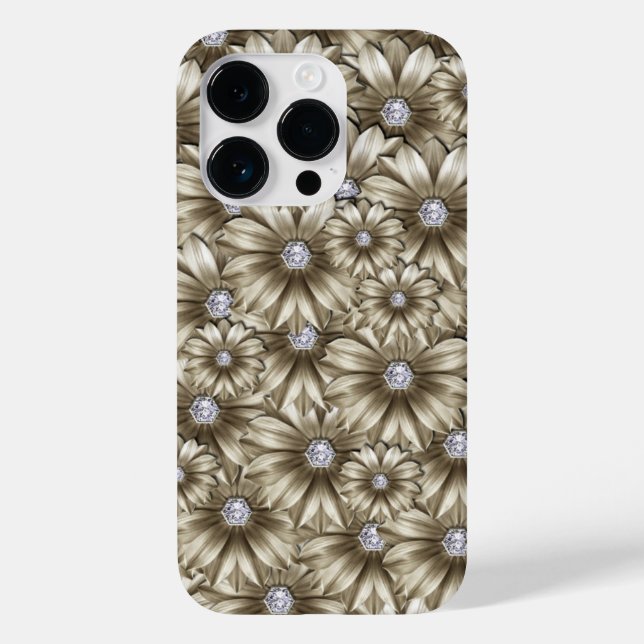 Diamond Flowers Fodral-Mate iphone case (Baksida)