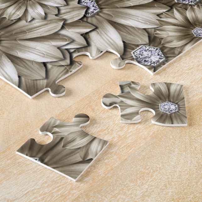 Diamond Flowers Jigszle Puzzle Gemstone Pussel (Sidan)