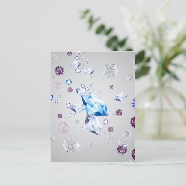 Diamond Galaxy 3 Helg Vykort (Stående Fram)