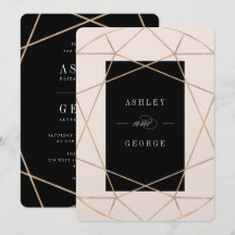 Diamond Gemstone Geometric Modern Snyggt Bröllop