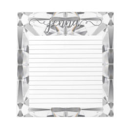 Diamond Gemstone Linten Personlig Anteckningsblock