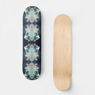 Diamond Gemstone Mönster Modern Abstrakt Crystals Mini Skateboard Bräda 18,5 Cm