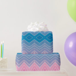 Diamond Gift Wrap Ombre Pavisserligen Färgat Water Presentpapper