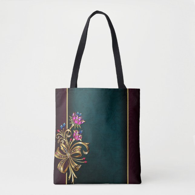 Diamond Girl All-over-Print Tote Bag, medium Tygkasse (Framsida)