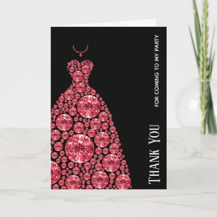 Diamond Glam Gown-klänningar Tack Kort