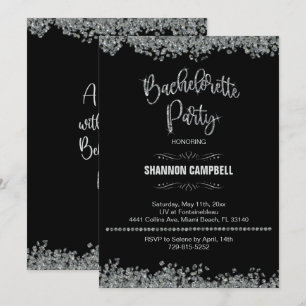 Diamond & Glitter Bachelorette Party Bling Inbjudningar