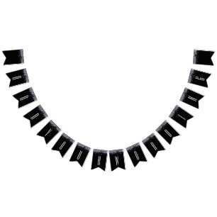 Diamond Glitter Bling Personlig Bröllop Vimplar