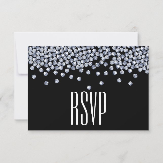 Diamond Glitter Typography Bröllop OSA (Framsida)