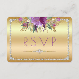 Diamond Glitter Watercolor Flowers Guld OSA