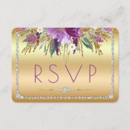 Diamond Glitter Watercolor Flowers Guld OSA