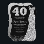Diamond Gnistra Dress 40:e födelsedag Party Black Inbjudningar<br><div class="desc">Diamond Gnistra Dress 40:e födelsedag Party Svarta inbjudningsvariationer till inbjudan och matchande objekt i vår butik</div>