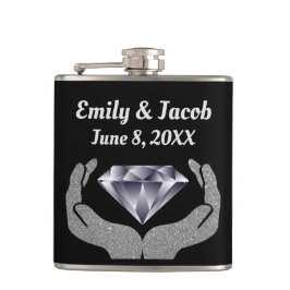 Diamond Händer Bröllop Fickplunta