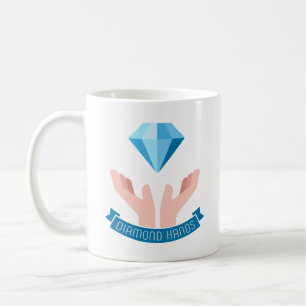 Diamond händer kaffemugg