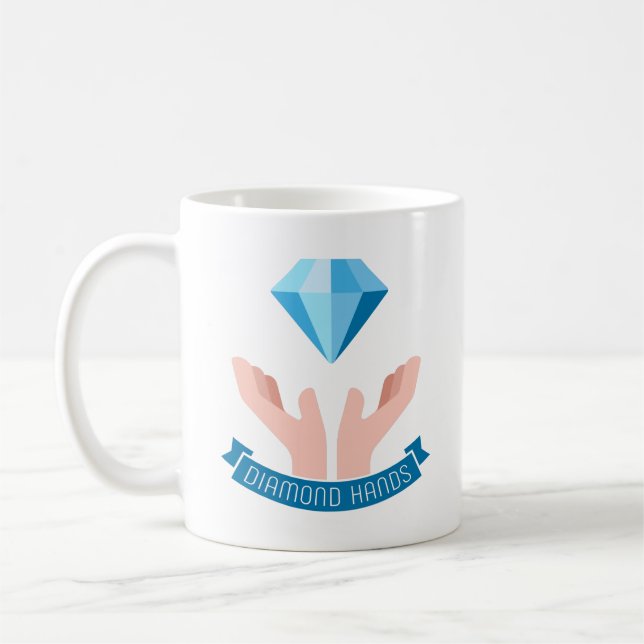 Diamond händer kaffemugg (Vänster)
