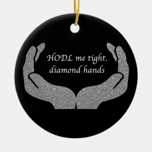Diamond Händer Keramic Ornament (Framsidan)