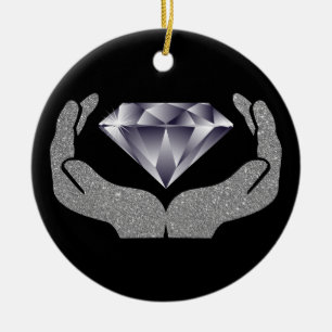 Diamond Händer Keramic Ornament