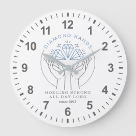 Diamond Händer Lagrar & Crypto Trader Funny Hodl Stor Klocka