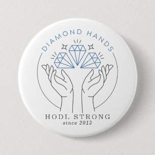 Diamond Händer Lagrar & Crypto Trader Funny Knapp