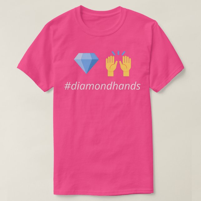 Diamond händer med hashtag t shirt (Design framsida)