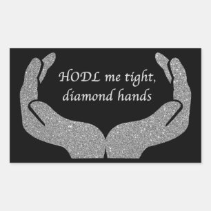 Diamond Händer Rektangulärt Klistermärke