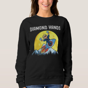 Diamond Händer Wallstreetbets Amc till Måne Meme T Shirt