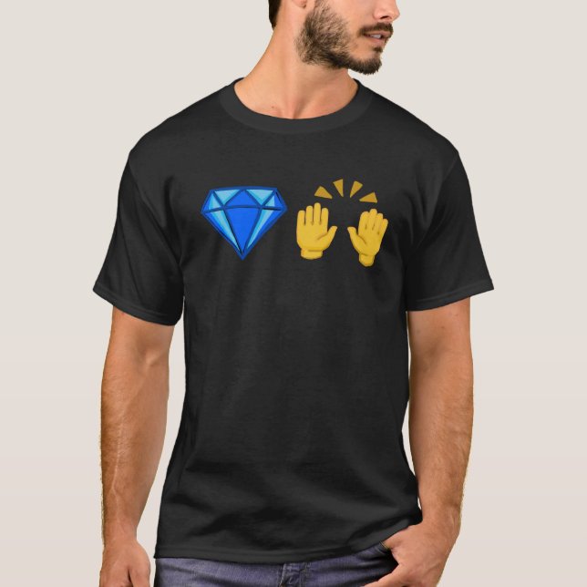 Diamond Hands  Aktiehandlare T Shirt (Framsida)