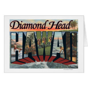 Diamond Head, Hawaii - Stora Brev Scenes Hälsningskort