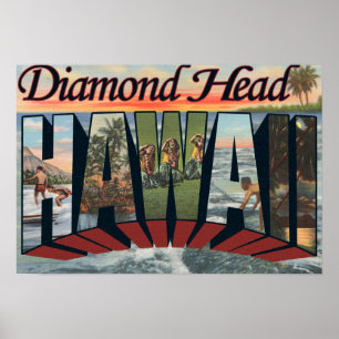 Diamond Head, Hawaii - Stora Brev Scenes Poster