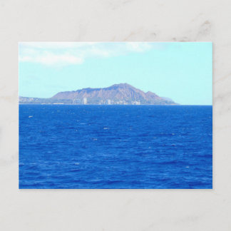Diamond Head-kratern från Stilla havet Oahu Ha Vykort