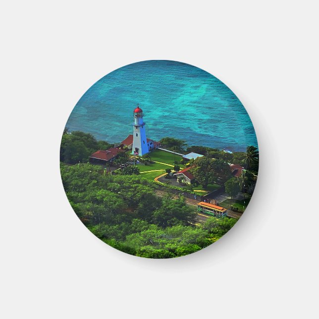 Diamond Head Lighthouse #1 Magnet (Framsidan)