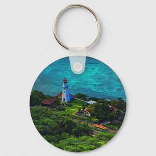 Diamond Head Lighthouse #1 Nyckelkedja Nyckelring