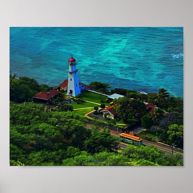 Diamond Head Lighthouse #1 Poster (Framsidan)