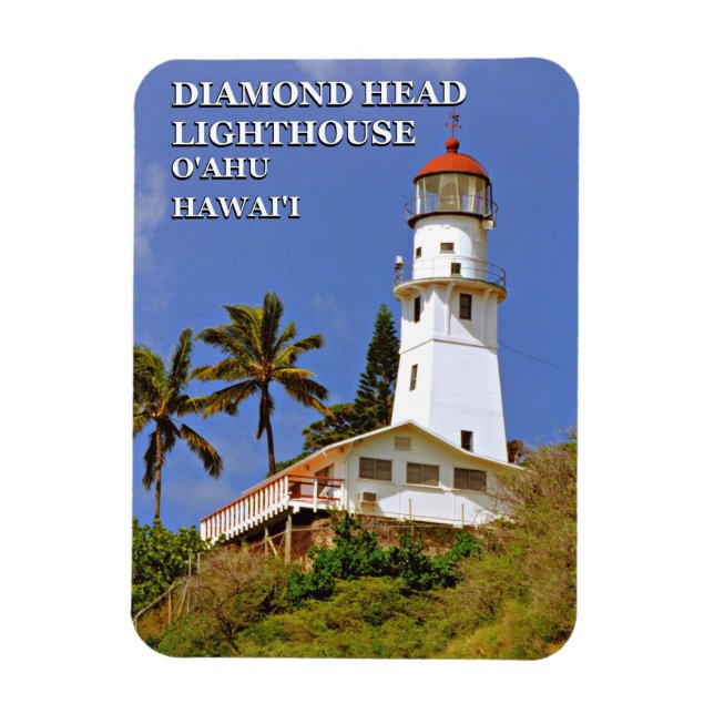 Diamond Head Lighthouse, Hawai'i Flexi Magnet (Vertikal)