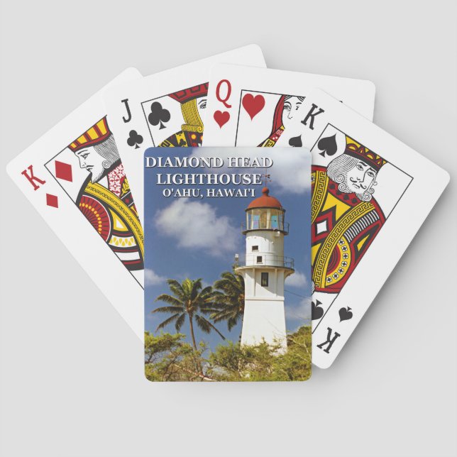 Diamond Head Lighthouse, O'ahu, Hawai'i Kortlek (Baksidan)