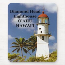 Diamond Head Lighthouse, O'ahu, Hawai'i Mousepad Musmatta