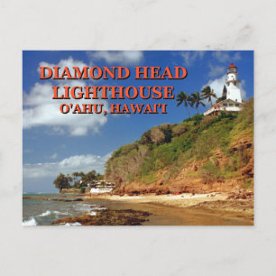 Diamond Head Lighthouse, O'ahu, Hawai'i Postcard Vykort